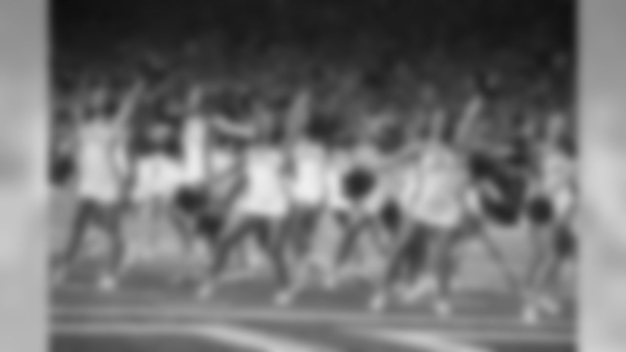 Detroit Lions cheerleaders perform during a NFL football game against the Minnesota Vikings on Sunday, Dec. 23, 2018 in Detroit. (Detroit Lions via AP).