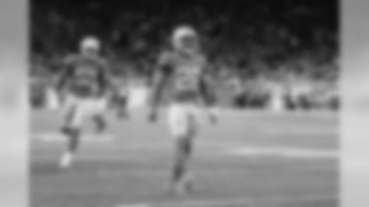 Detroit Lions defensive back Quandre Diggs (28) celebrates a stop during a NFL football game against the Chicago Bears on Thursday, Nov. 22, 2018 in Detroit. (Detroit Lions via AP).