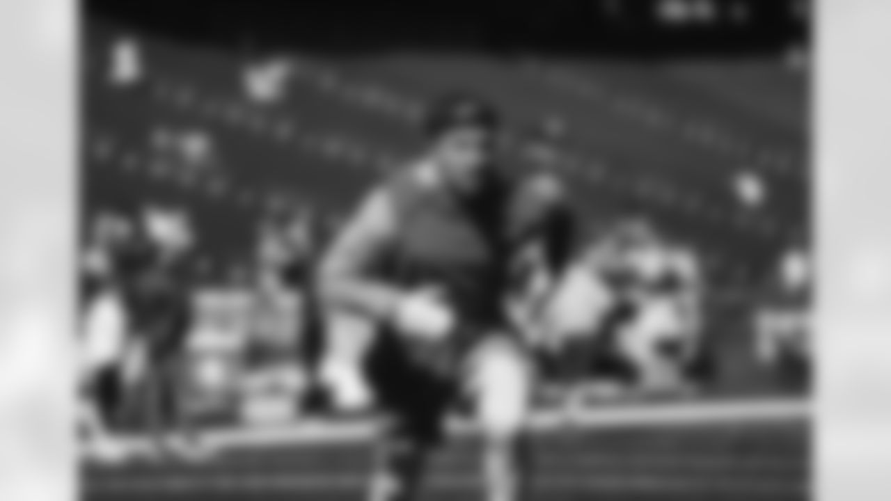 Detroit Lions cornerback Chase Lucas (36) before a NFL football game against the New England Patriots on Sunday, October 9, 2022 in Foxborough, MA. (Jeff Nguyen/Detroit Lions).