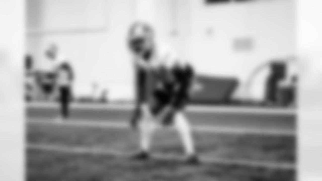 Detroit Lions cornerback Jeff Okudah (1) during practice at the Lions Training Facility in Allen Park, MI on November 4, 2022. (Jeff Nguyen/Detroit Lions)