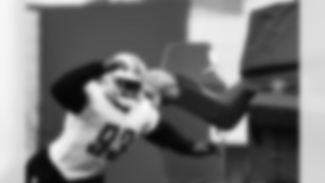 Detroit Lions defensive lineman Josh Paschal (93) during practice at the Lions Training Facility in Allen Park, MI on January 5, 2023. (Jeff Nguyen/Detroit Lions)