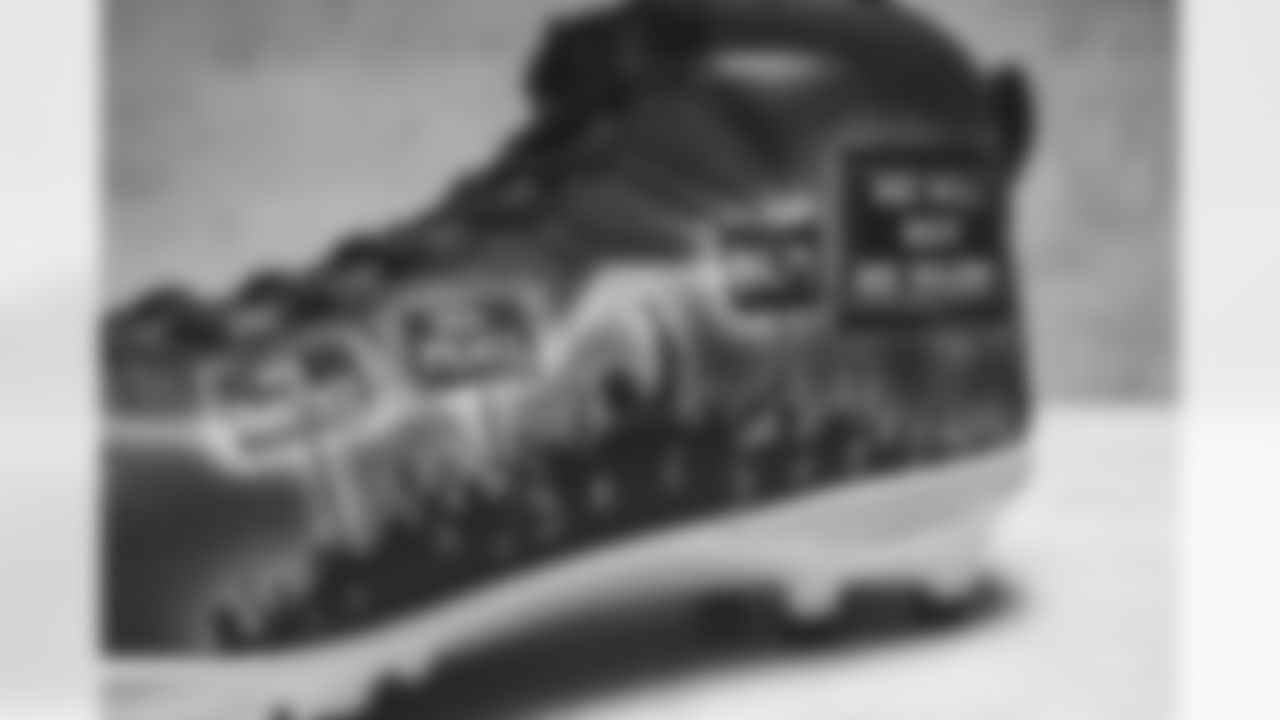Detroit Lions defensive end Austin Bryant (94) owns these shoes. My Cause My Cleats. (Detroit Lions via AP).