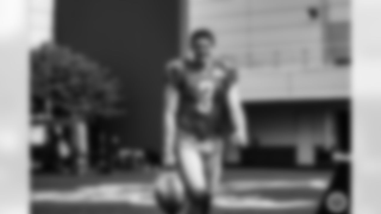 Detroit Lions punter Jack Fox (3) during Lions practice at the Training Facility in Allen Park, MI on August 24, 2021. (Jeff Nguyen/Detroit Lions)