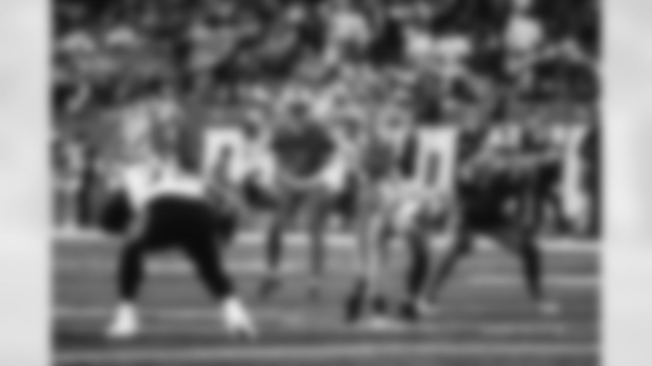Detroit Lions safety Kerby Joseph (31) and Detroit Lions linebacker Alex Anzalone (34) during a NFL game against the Carolina Panthers on Sunday, Oct. 8, 2023 in Detroit, MI. (Jeff Nguyen/Detroit Lions)