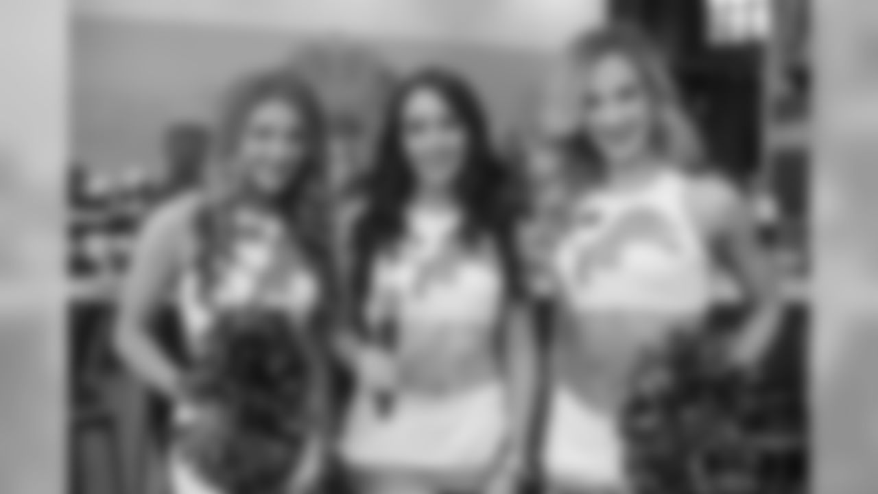 Detroit Lions Cheerleaders during DTE Energy Power Hour before a NFL football game against the Tampa Bay Buccaneers Sunday, Dec. 15, 2019 in Detroit. (Detroit Lions via AP).