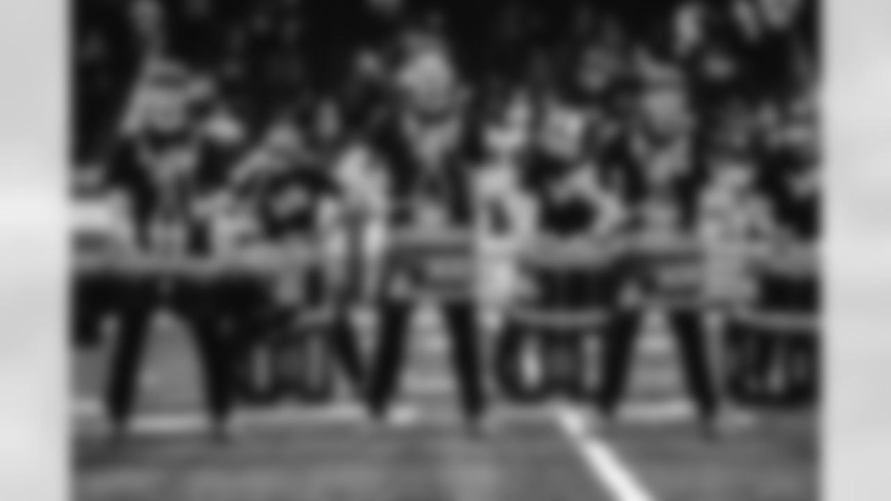 Detroit Lions drumline Honolulu Boom perform during a NFL football game against the Minnesota Vikings on Sunday, December 5, 2021 in Detroit, MI. (Carl Jones II/Detroit Lions).