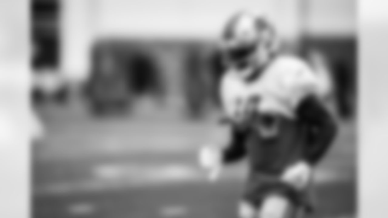 Detroit Lions running back Kerrith Whyte (14) during training camp practice at the Training Facility in Allen Park, MI on September 9, 2020. (Jeff Nguyen/Detroit Lions)