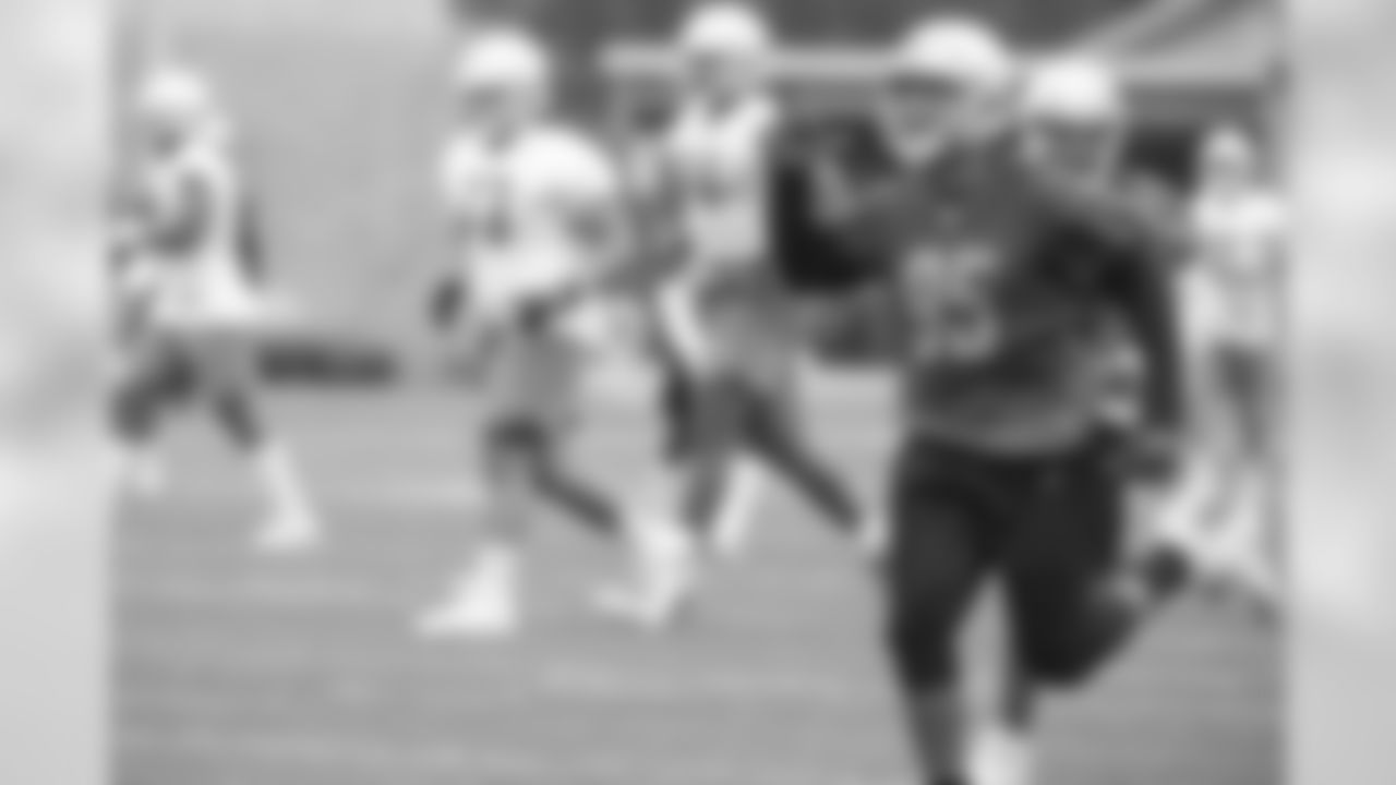 Detroit Lions defensive end Romeo Okwara (95) during Day 4 of OTAs on Wednesday, May 29, 2019 in Allen Park, Mich. (Detroit Lions via AP)