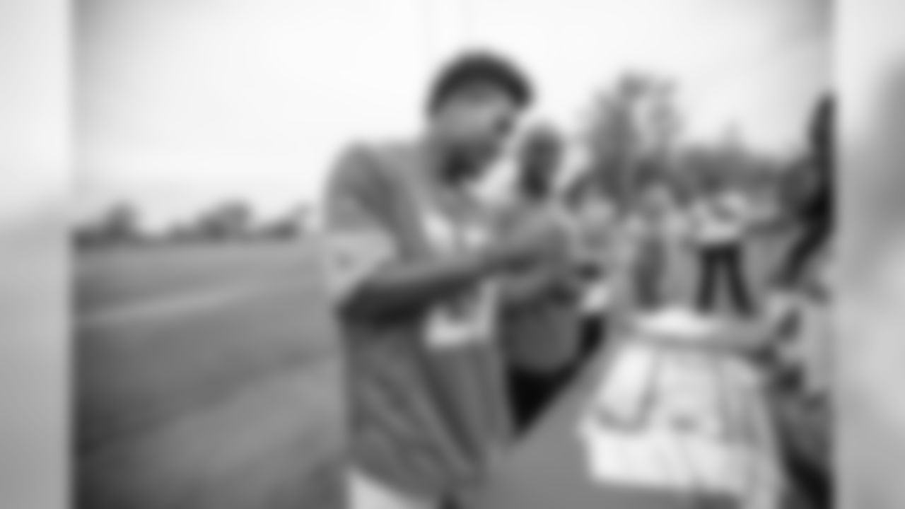 Detroit Lions safety Will Harris (25) and Detroit Lions safety C.J. Moore (49) help build rockets with students from Detroit Lions Academy as part of Season Launch Week presented by Rocket Mortgage Tuesday, Sept. 10, 2019 in Allen Park, Mich.