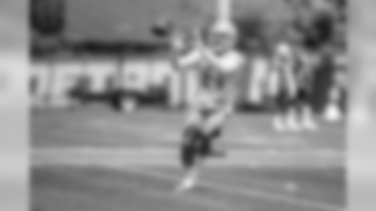 Detroit Lions wide receiver Travis Fulgham (84) during Day 5 of OTAs on Thursday, May 30, 2019 in Allen Park, Mich. (Detroit Lions via AP)