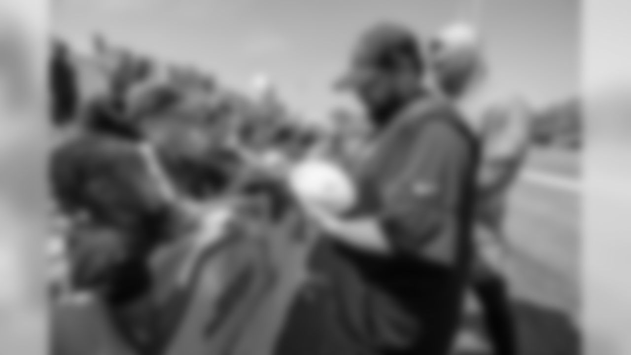 Detroit Lions head coach Matt Patricia signs autographs for fans after training camp practice on Thursday, Aug. 2, 2018 in Allen Park, Mich. (Detroit Lions via AP)
