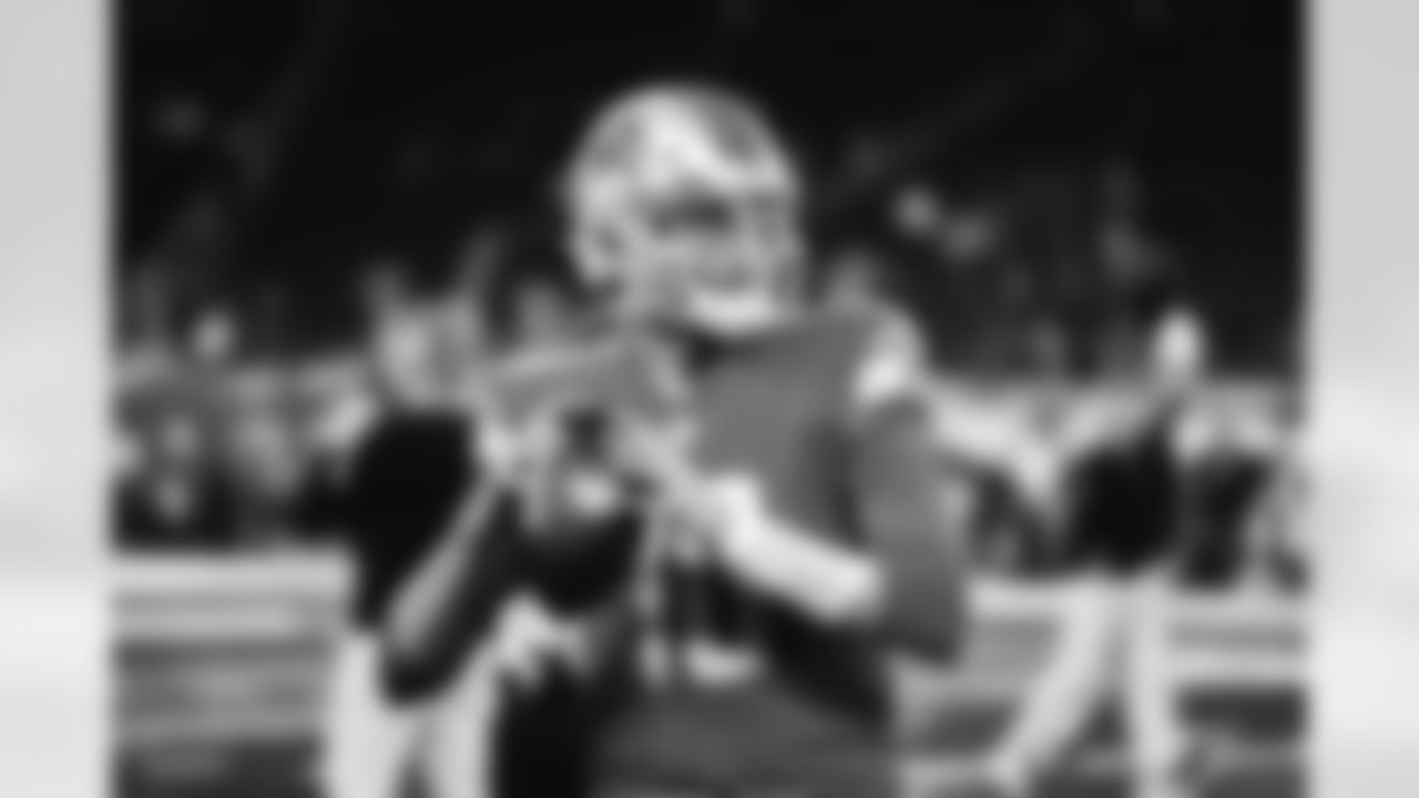 Detroit Lions quarterback Nate Sudfeld (10) during a NFL football game against the Washington Commanders on Sunday, September 18, 2022 in Detroit, MI. (Jeff Nguyen/Detroit Lions).