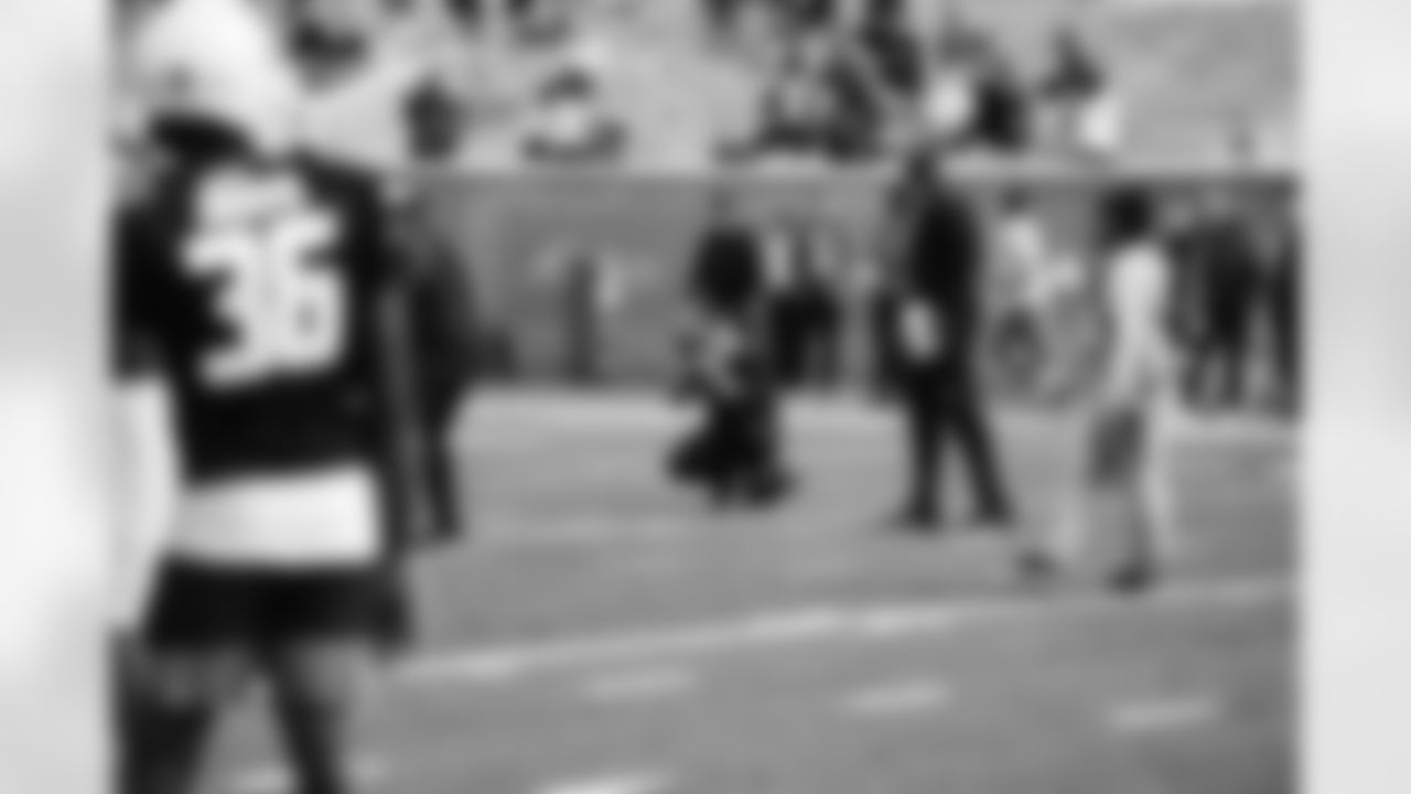 Dan during Senior Bowl practice on February 1, 2022. (Jeff Nguyen/Detroit Lions)
