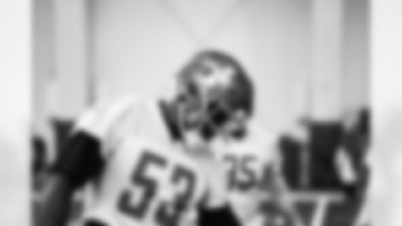 Detroit Lions defensive lineman Charles Harris (53) during practice at the Lions training facility in Allen Park, MI on October 28, 2023. (Jeff Nguyen/Detroit Lions)