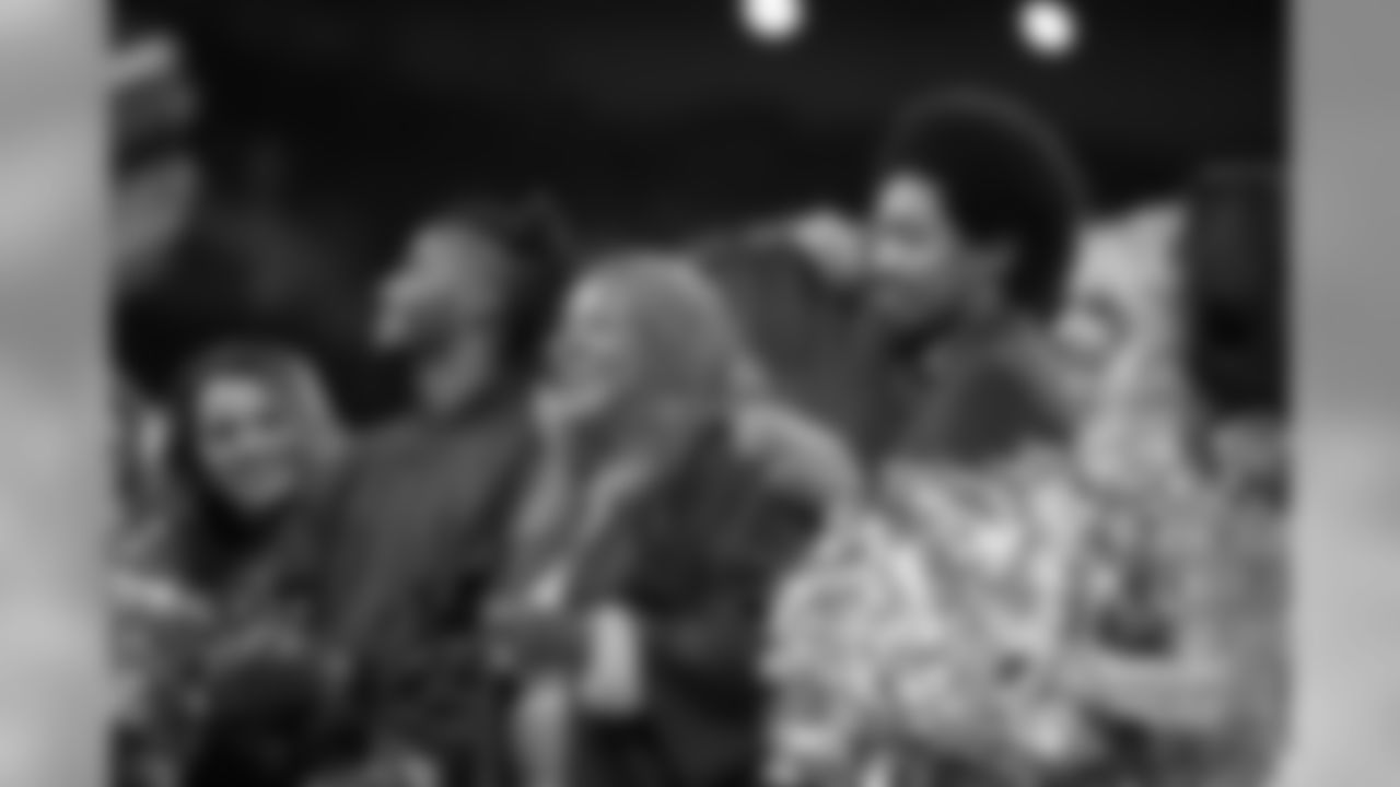Martha Reeves watches as the Detroit Lions Cheerleaders perform a Motown tribute during the halftime show of a NFL football game against the Green Bay Packers Sunday, Dec. 29, 2019 in Detroit. (Detroit Lions via AP).