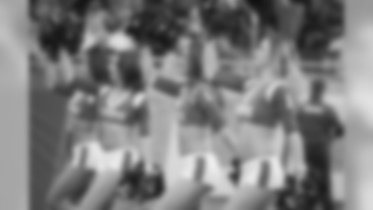 Detroit Lions cheerleaders perform during a NFL football game against the Minnesota Vikings on Sunday, Dec. 23, 2018 in Detroit. (Detroit Lions via AP).