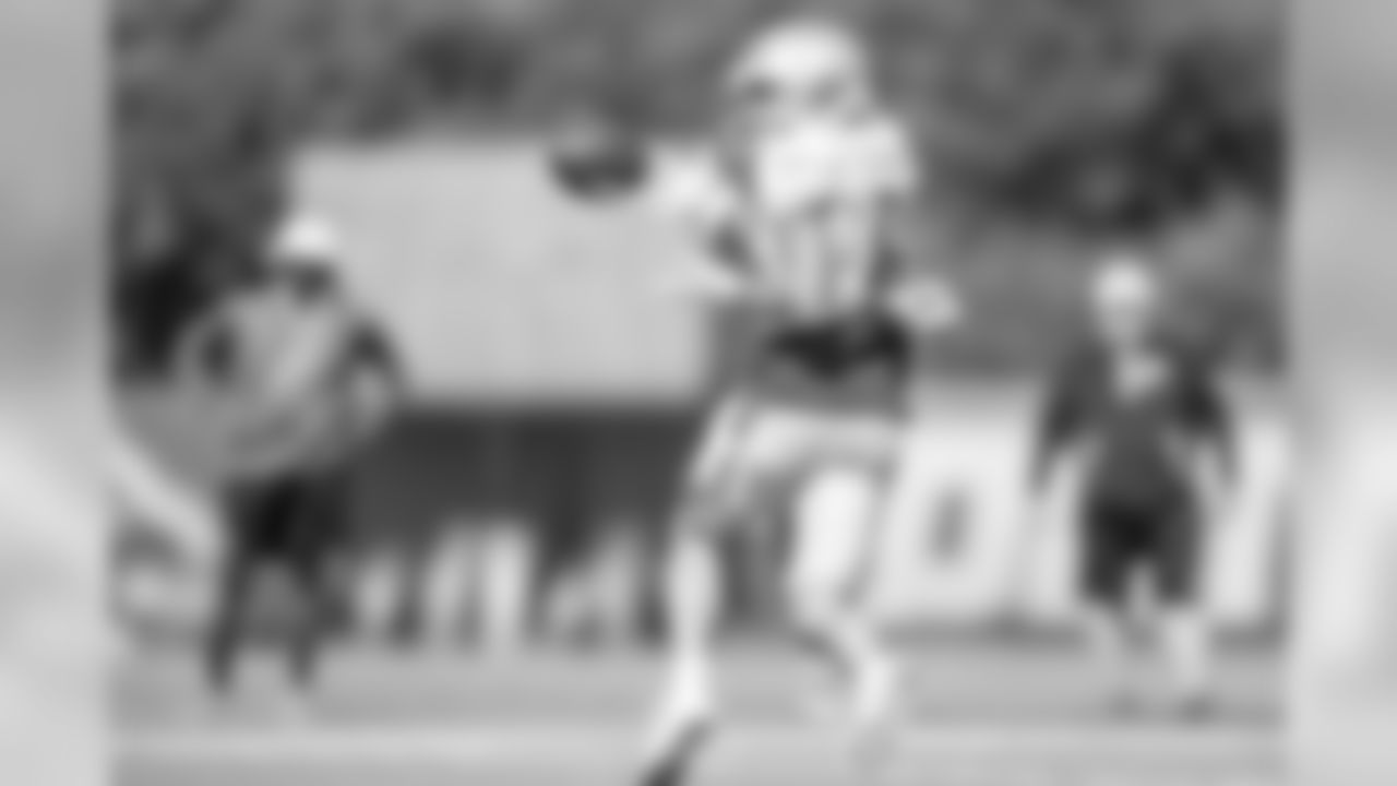 Detroit Lions wide receiver Danny Amendola (80) during Day 3 of 2019 Detroit Lions Training Camp presented by Rocket Mortgage on Saturday, July 27, 2019 in Allen Park, Mich. (Detroit Lions via AP)