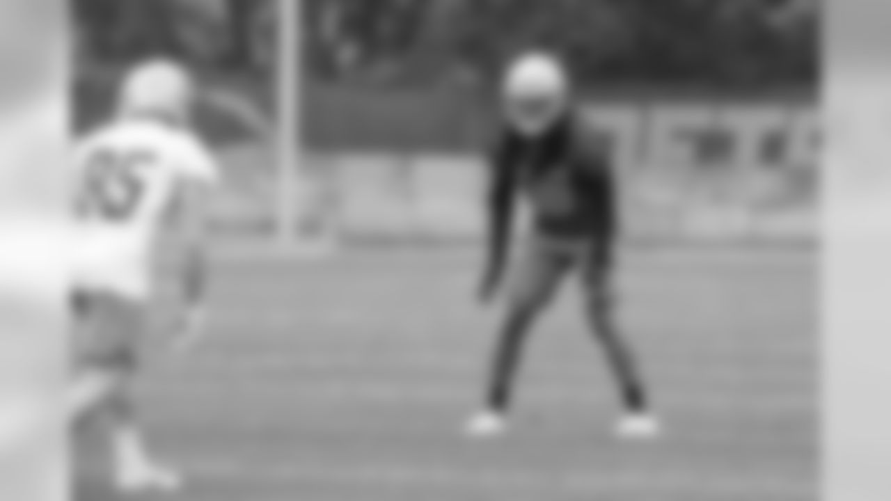 Detroit Lions corner back Andre Chachere (36) during Day 4 of OTAs on Wednesday, May 29, 2019 in Allen Park, Mich. (Detroit Lions via AP)