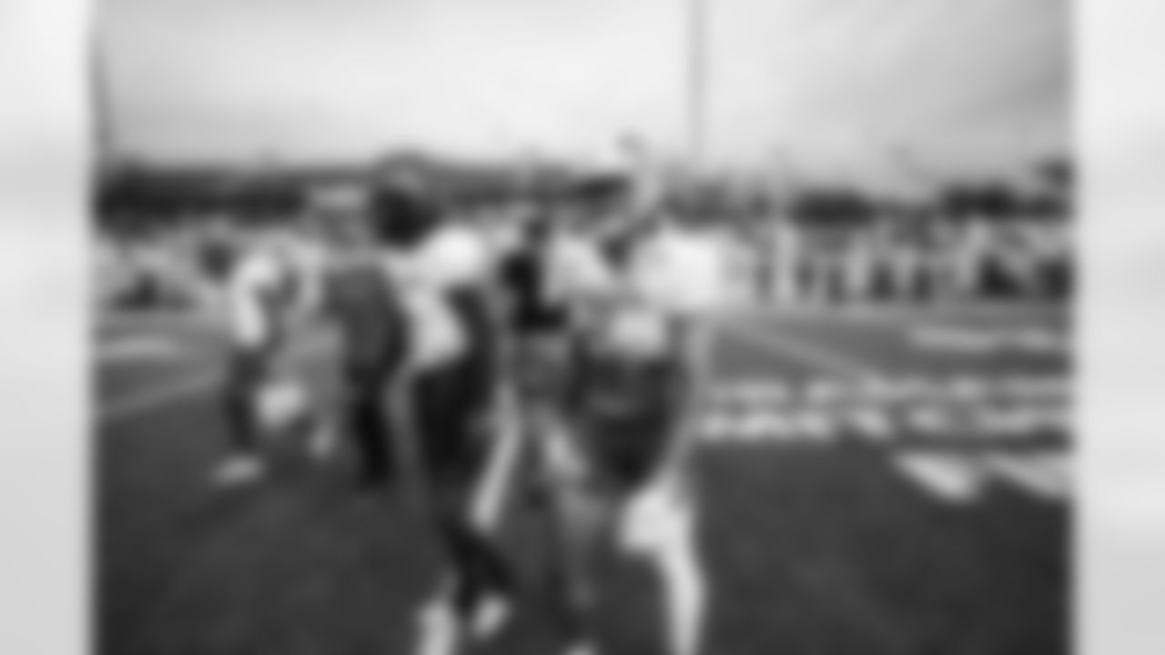 South Alabama wide receiver Jalen Tolbert during Senior Bowl practice on February 1, 2022. (Jeff Nguyen/Detroit Lions)
