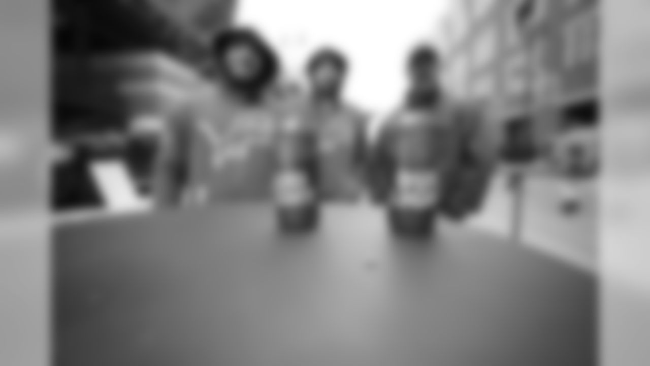 Fans enjoy Bud Light at Pride Plaza before a NFL football game against the Chicago Bears on Thursday, Nov. 22, 2018 in Detroit. (Detroit Lions via AP).