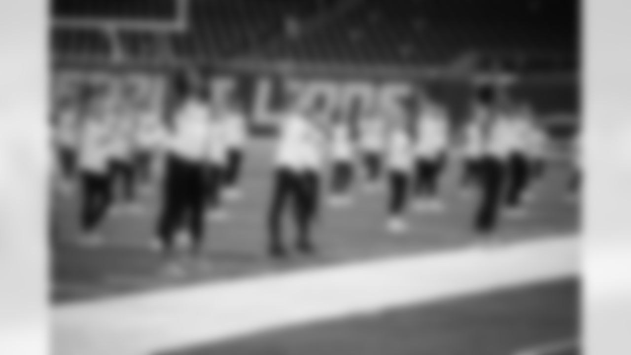 2022 Junior Detroit Lions Cheerleaders Clinic at Ford Field on December 10, 2022. (Mike Ferdinande/Detroit Lions)