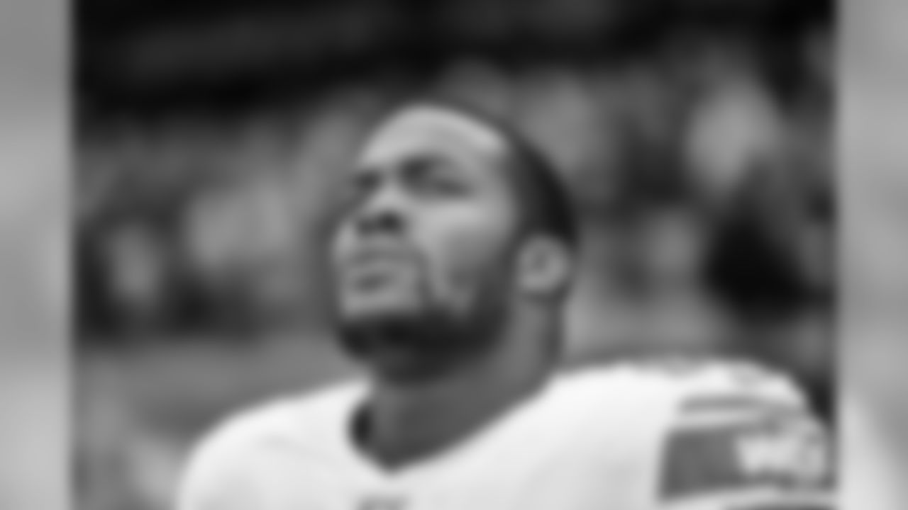 Detroit Lions defensive end Trey Flowers (90) before a NFL football game against the Chicago Bears Sunday, Nov. 10, 2019 in Chicago. (Detroit Lions via AP).