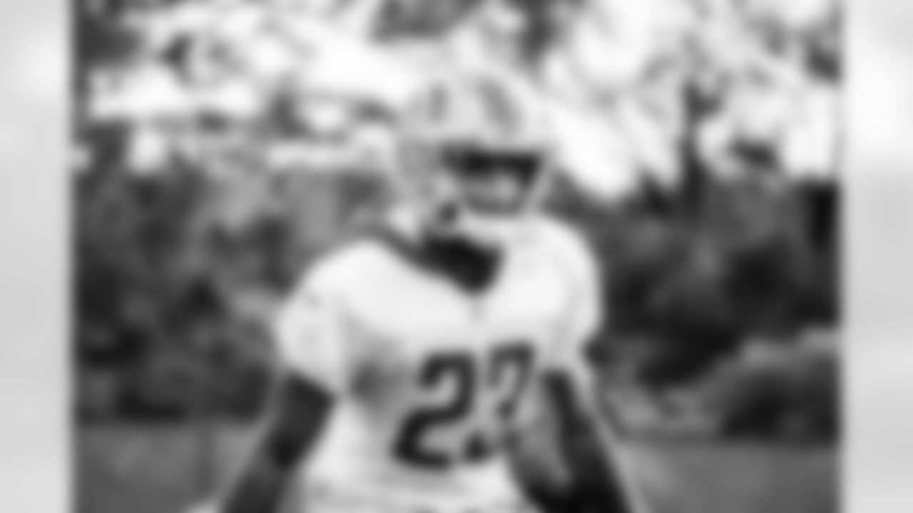 Detroit Lions cornerback Mike Hughes (23) during practice at the Lions Training Facility in Allen Park, MI on September 30, 2022. (Jeff Nguyen/Detroit Lions)