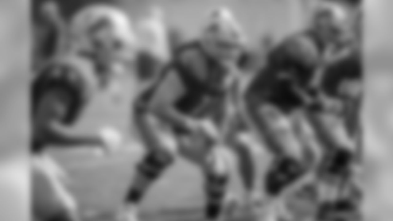 Detroit Lions tackle Rick Wagner (71) during training camp practice on Wednesday, Aug. 15, 2018 in Allen Park, Mich. (Detroit Lions via AP)