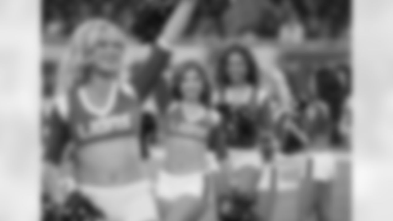 Detroit Lions cheerleaders perform during a NFL football game against the Minnesota Vikings on Sunday, Dec. 23, 2018 in Detroit. (Detroit Lions via AP).
