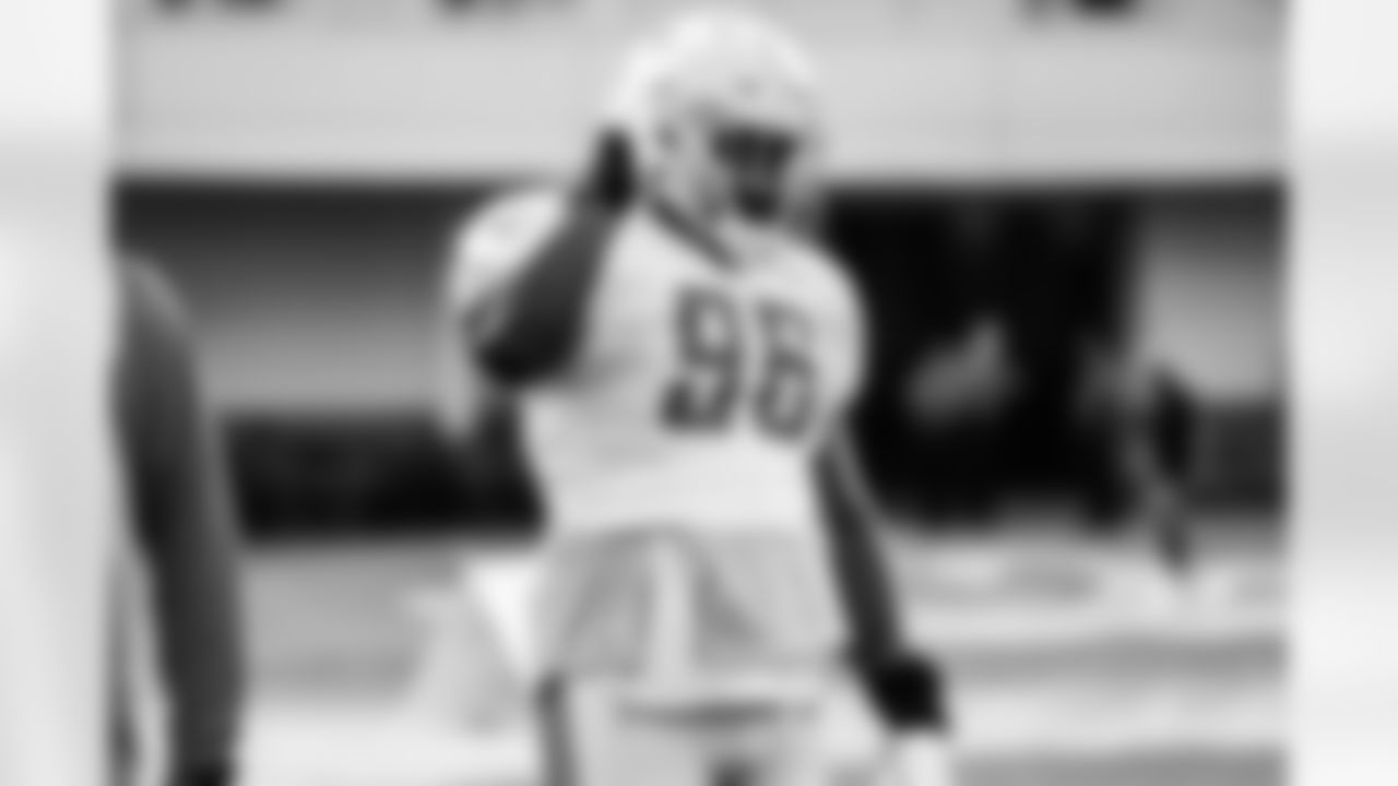 Detroit Lions defensive end Jashon Cornell (96) during a training camp practice at the Training Facility in Allen Park, MI on August 3rd, 2021. (Jeff Nguyen/Detroit Lions)