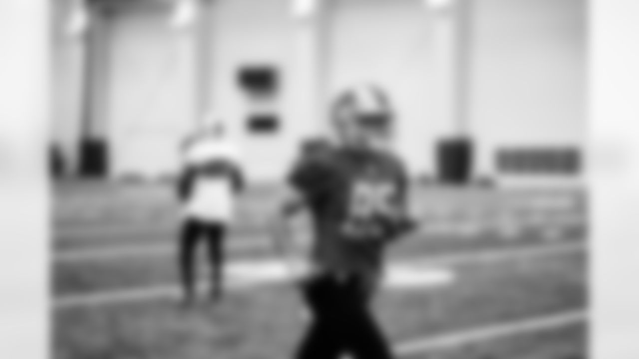 Detroit Lions wide receiver Tom Kennedy (85) during practice at the Lions Training Facility in Allen Park, MI on November 4, 2022. (Jeff Nguyen/Detroit Lions)