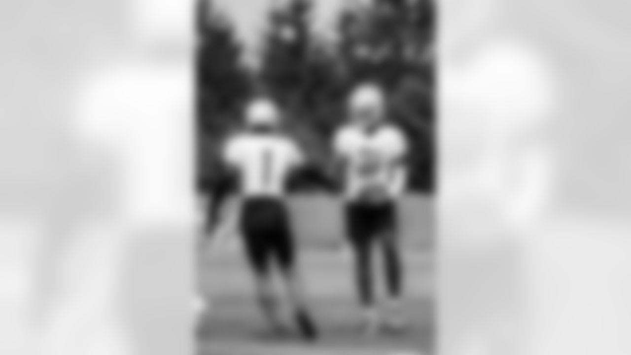 Detroit Lions cornerback Cameron Sutton (1), Detroit Lions safety Kerby Joseph (31) during training camp at the Lions training facility in Allen Park, MI on July 25, 2023. (Jeff Nguyen/Detroit Lions)