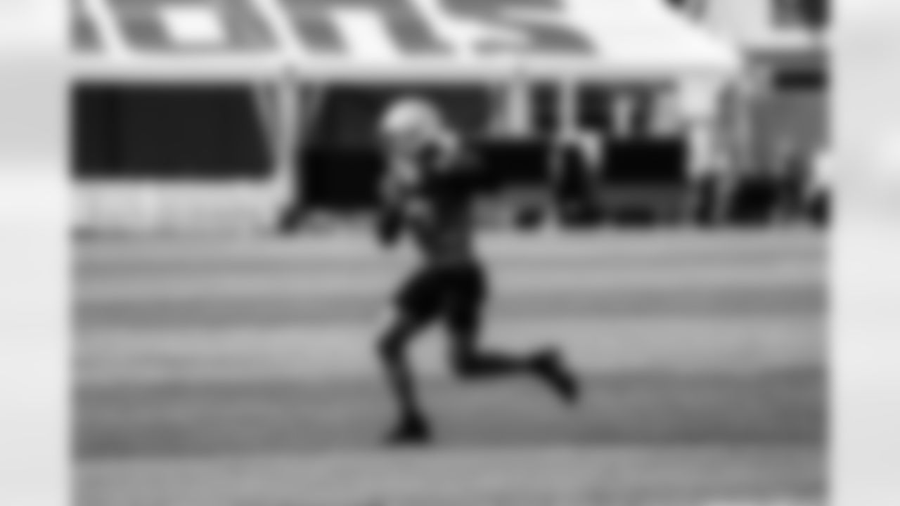 Detroit Lions wide receiver Amon-Ra St. Brown (14) during training camp at the Lions training facility in Allen Park, MI on July 25, 2023. (Jeff Nguyen/Detroit Lions)