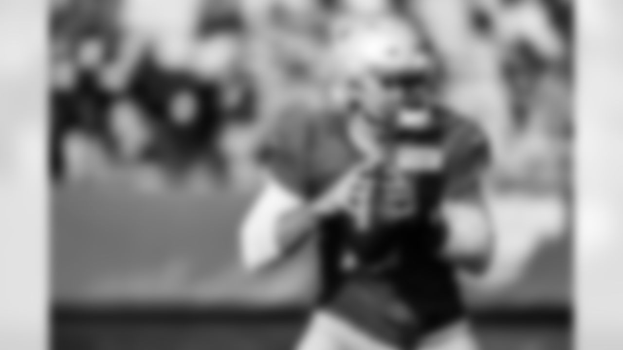 Detroit Lions quarterback David Blough (10) during Lions Training Camp at the Training Facility in Allen Park, MI on August 6th, 2021. (Jeff Nguyen/Detroit Lions)