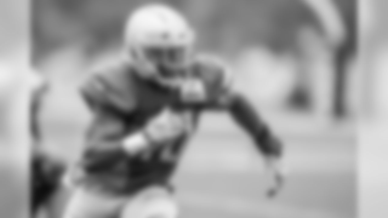 Detroit Lions linebacker Jarrad Davis (40) during training camp practice on Wednesday, Aug. 1, 2018 in Allen Park, Mich. (Detroit Lions via AP)