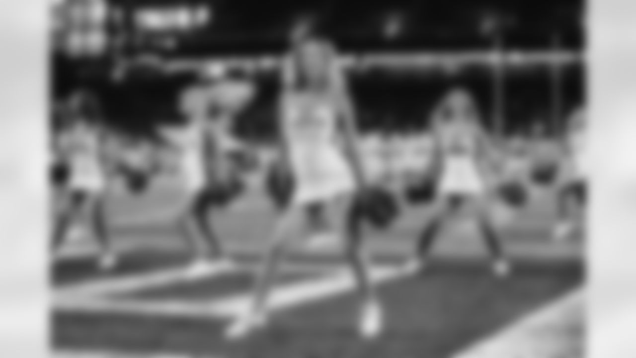 Cheerleaders during a NFL football preseason game against the Buffalo Bills on Friday, August 13, 2021 in Detroit, MI. (Jeff Nguyen/Detroit Lions).