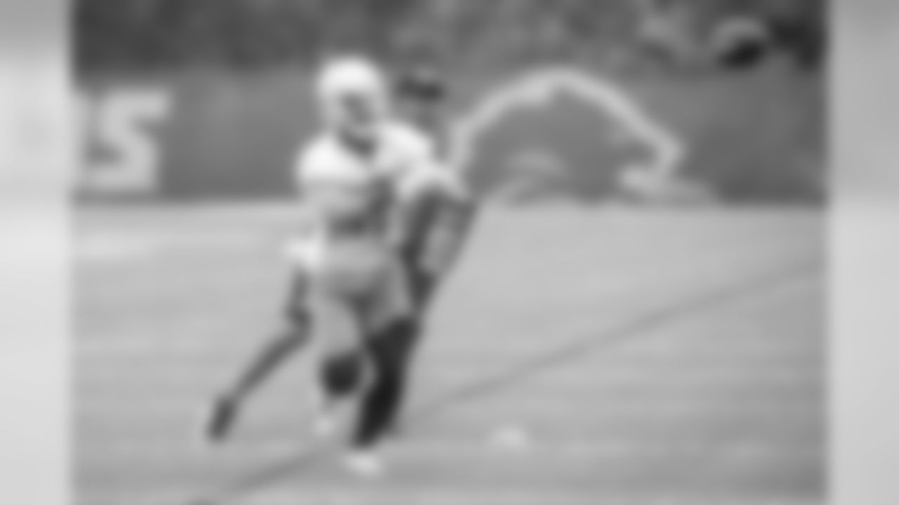 Detroit Lions wide receiver Andy Jones (17) during Day 4 of OTAs on Wednesday, May 29, 2019 in Allen Park, Mich. (Detroit Lions via AP)