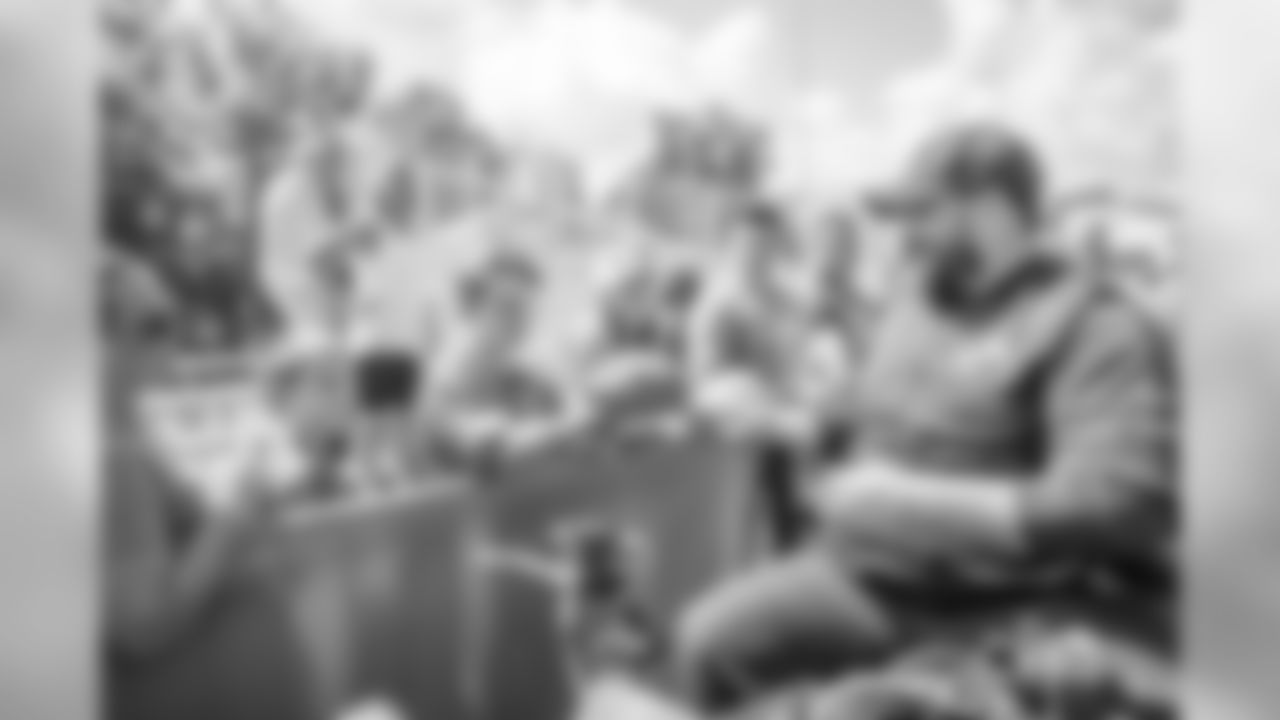 Detroit Lions head coach Matt Patricia signs autographs following Day five of Detroit Lions Training Camp presented by Rocket Mortgage on Tuesday, July 30, 2019 in Allen Park, Mich.