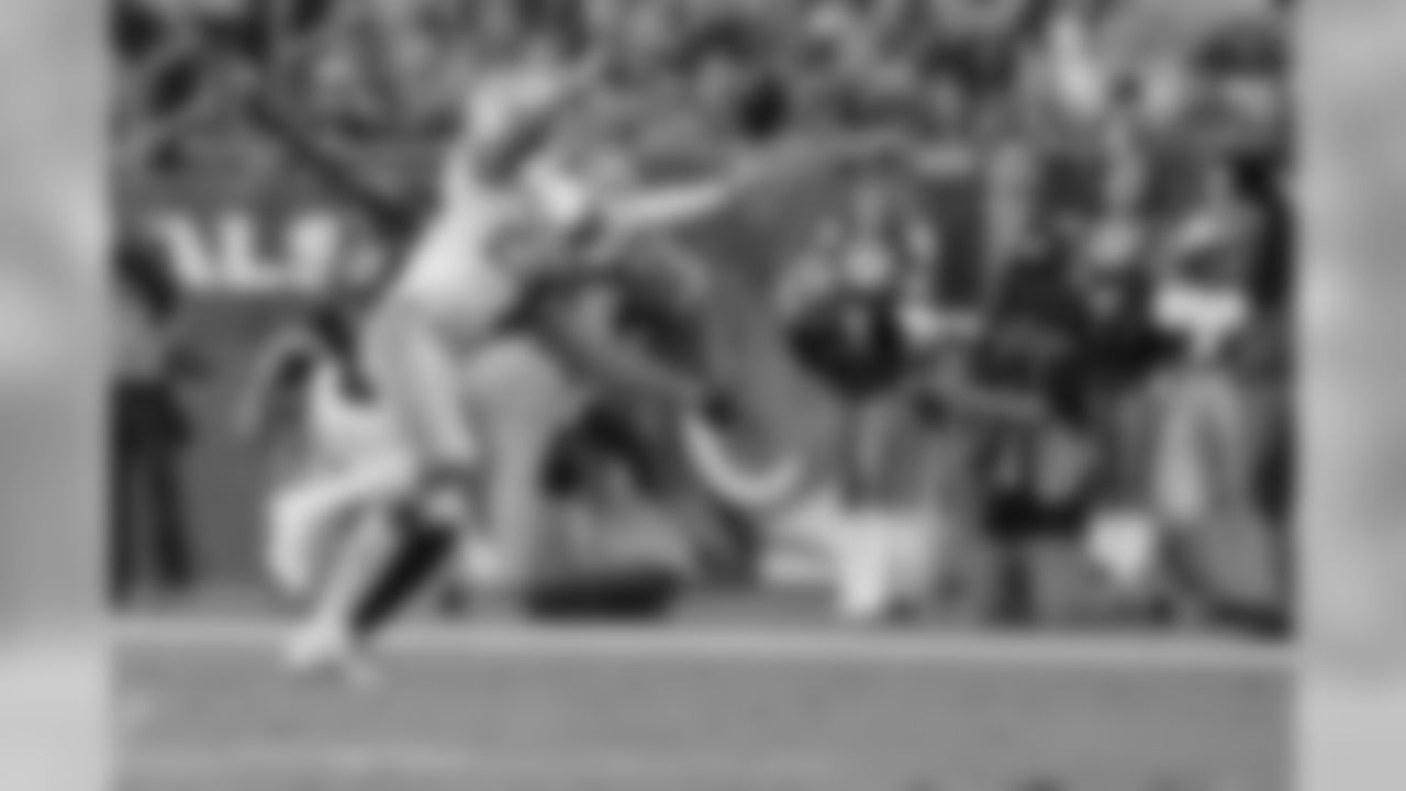Detroit Lions cornerback Darius Slay (23) intercepts a pass and returns it for a touchdown during a NFL football game against the Arizona Cardinals on Sunday, Dec. 9, 2018 in Glendale, Ariz. (Detroit Lions via AP).