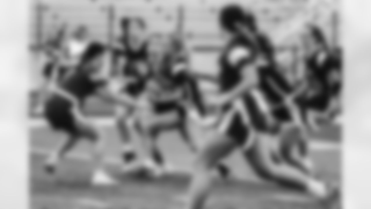 2023 Michigan Girls High School Flag Football Pilot League Week 2 at Stoney Creek HS Saturday May 13, 2023 in Rochester Hills, MI. (Carl Jones II/Detroit Lions).