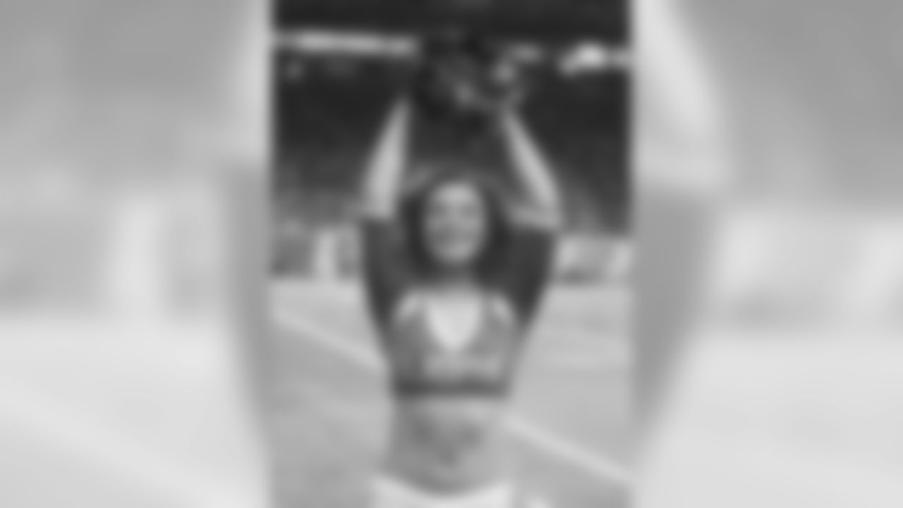 Detroit Lions cheerleaders perform during a NFL football game against the Minnesota Vikings on Sunday, Dec. 23, 2018 in Detroit. (Detroit Lions via AP).