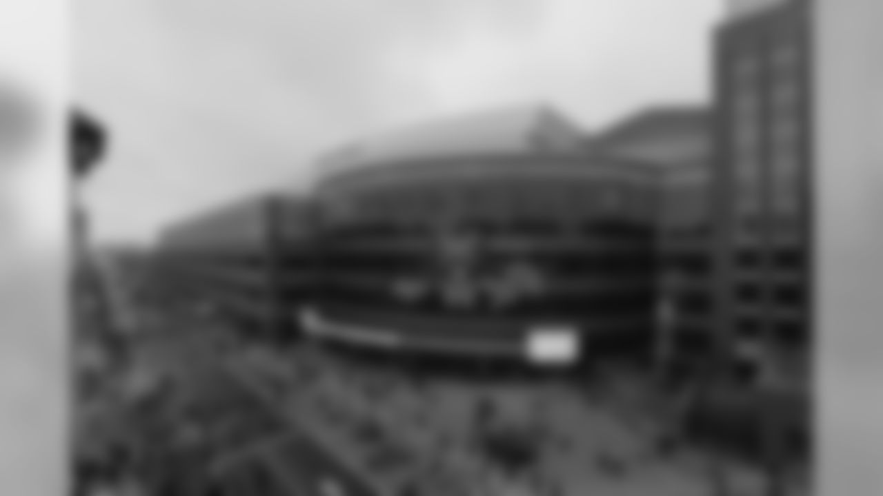 Exterior view of Ford Field before a NFL football game between the Detroit Lions and the New York Jets on Monday, Sept. 10, 2018 in Detroit.