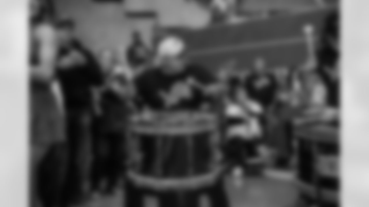 Honolulu Boom performing inside the Gate A Atrium before a NFL football game against the Buffalo Bills on Thursday, November 24, 2022 in Detroit, MI. (Joshua Hanford/Detroit Lions).