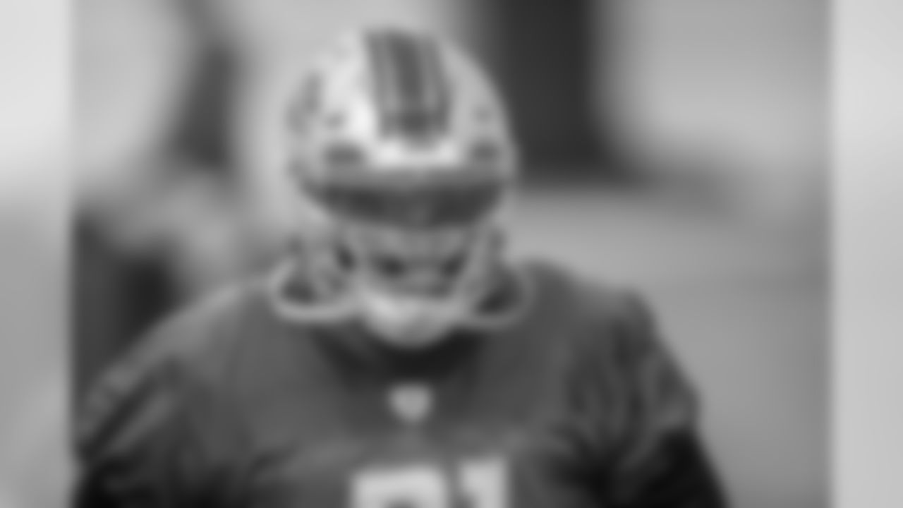 Detroit Lions defensive tackle A'Shawn Robinson (91) during practice at the Detroit Lions training facility Thursday, Dec. 12, 2019 in Allen Park, Mich. (Detroit Lions via AP)
