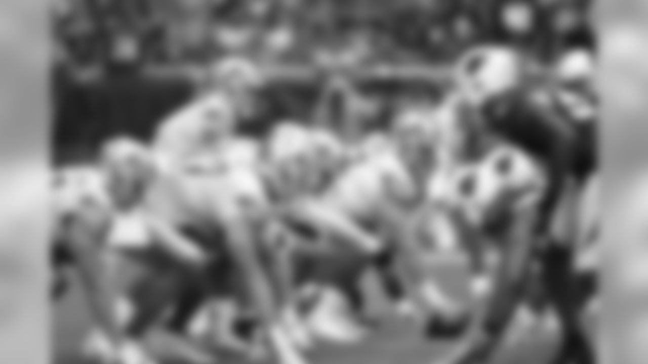 Detroit Lions offensive line during a NFL football game against the Arizona Cardinals Sunday, Sept. 8, 2019 in Glendale, Ariz. (Detroit Lions via AP).