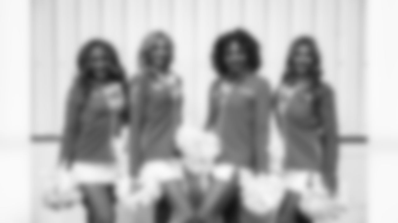 Detroit Lions Cheerleaders during 2023 Michigan Girls High School Flag Football Pilot League Week 3 at Detroit Lions HQ & Training Facility Sunday May 21 2023 in Allen Park, MI. (Carl Jones II/Detroit Lions).