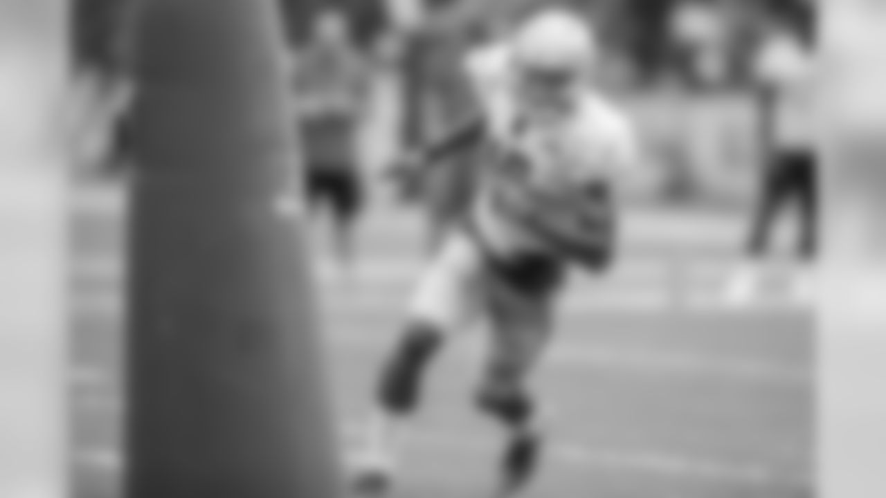 Detroit Lions wide receiver Chris Lacy (18) works on a special teams drill during training camp practice on Wednesday, Aug. 1, 2018 in Allen Park, Mich. (Detroit Lions via AP)