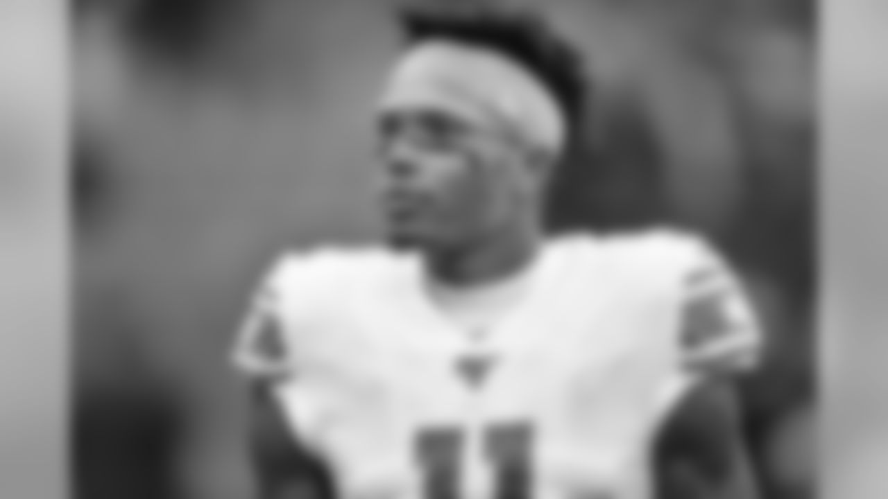 Detroit Lions wide receiver Marvin Jones Jr. (11) before a NFL football game against the Chicago Bears Sunday, Nov. 10, 2019 in Chicago. (Detroit Lions via AP).