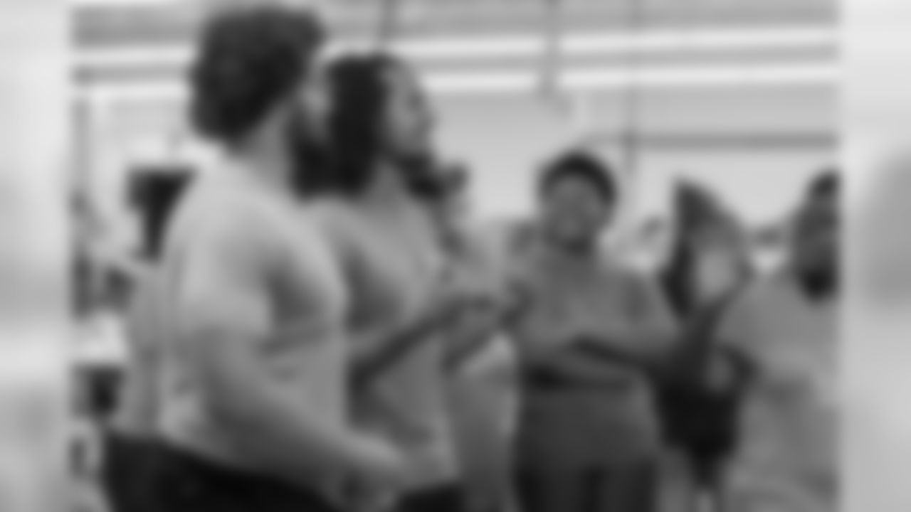 Jahlani Tavai visits the Empowerment Plan Plant on Tuesday, June 18, 2019 in Detroit