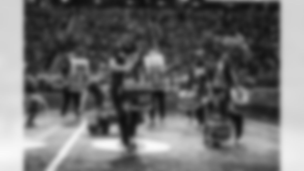 The Detroit Lions Drumline, Honolulu Boom, performs pregame during a NFL football game against the Buffalo Bills on Thursday, November 24, 2022 in Detroit, MI. (Mike Ferdinande/Detroit Lions).